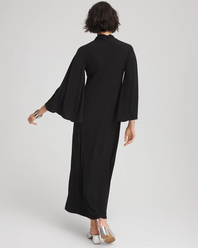 Flutter-Sleeve Tie-Front Dress - image 3